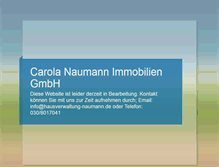 Tablet Screenshot of hausverwaltung-naumann.de